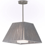 Diane Pendant - Brushed Nickel / Grey