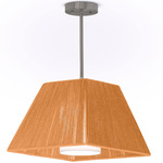 Diane Pendant - Brushed Nickel / Coffee