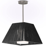 Diane Pendant - Brushed Nickel / Black