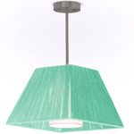 Diane Pendant - Brushed Nickel / Mint