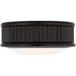 Ritz Flush Mount - Aged Iron / Milk