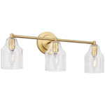 Augusta Bathroom Vanity Light - Gild / Clear Handcut