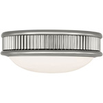 Ritz Flush Mount - Polished Nickel / Milk