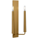Lois Double Wall Sconce - Burnished Brass