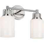 Ashford Bathroom Vanity Light - Polished Nickel / Milk