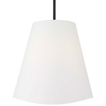 Beauvoir Pendant - Midnight Black / White Linen