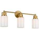 Ashford Bathroom Vanity Light - Burnished Brass / Milk