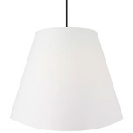 Beauvoir Pendant - Midnight Black / White Linen