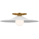 Endicott Ceiling Light - Burnished Brass / Milk