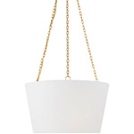 Herve Pendant - Gild / White Linen