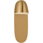 Axel Bathroom Vanity Light - Burnished Brass / White Glass