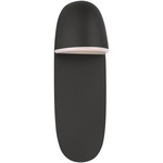 Axel Bathroom Vanity Light - Midnight Black / White Glass