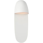 Axel Bathroom Vanity Light - Matte White / White Glass