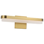 Ismay Bathroom Vanity Light - Burnished Brass / White