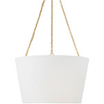 Herve Pendant - Gild / White Linen