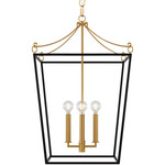 Carlyle Pendant - Midnight Black / Burnished Brass