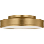 Dupont Round Semi Flush Ceiling Light - Gild / White