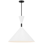 Bodhi Pendant - Midnight Black / White
