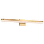 Ismay Bathroom Vanity Light - Burnished Brass / White