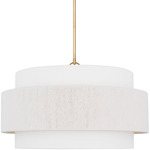 Belaro Pendant - Gild / White Linen