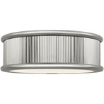 Ritz Ceiling Light - Polished Nickel / White Glass