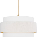Belaro Pendant - Gild / White Linen