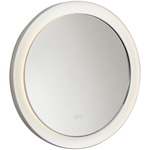 Chopin Round LED Illuminated Mirror - Polished Nickel / Mirror