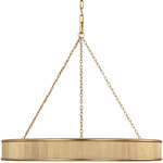 Ritz Chandelier - Gild / White Glass