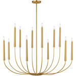 Lois Chandelier - Burnished Brass