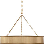 Ritz Chandelier - Gild / White Glass