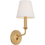 Chatsworth Wall Sconce - Gild / White Linen