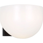 Cheverny Wall Sconce - Aged Iron / Milk