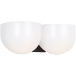 Cheverny Bathroom Vanity Light - Aged Iron / Milk