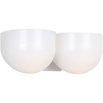 Cheverny Bathroom Vanity Light - Polished Nickel / Milk