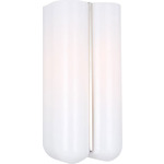 Cheverny Double Wall Sconce - Polished Nickel / Milk