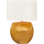 Pente Table Lamp - Cracked Honey / White Linen