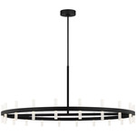 Silas Chandelier - Midnight Black / Clear