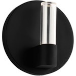 Silas Wall Sconce - Midnight Black / Clear