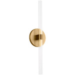 Silas Wall Light - Burnished Brass / Clear