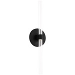Silas Wall Light - Midnight Black / Clear