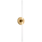 Silas Wall Light - Burnished Brass / Clear