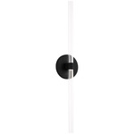 Silas Wall Light - Midnight Black / Clear