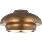 Solene Ceiling Light - Vintage Gild / Glass Silk Screen