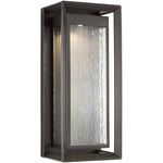 Urbandale Outdoor Wall Sconce - Antique Bronze / Clear Water