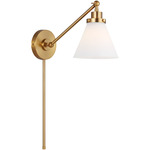 Wellfleet Wall Light - Burnished Brass / Milk