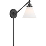 Wellfleet Wall Light - Midnight Black / Milk