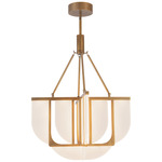 Anders Chandelier - Vintage Brass / White Acrylic