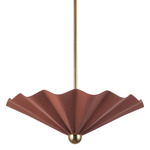 Furrow Pendant - Burgundy / Opal