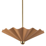 Furrow Pendant - Peach / Opal