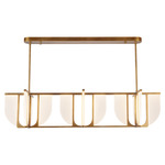 Anders Linear Pendant - Vintage Brass / White Acrylic